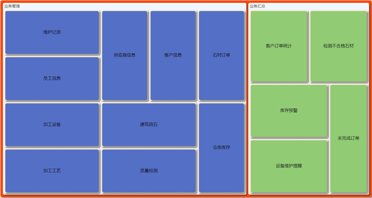 建筑用石加工管理系统导航图
